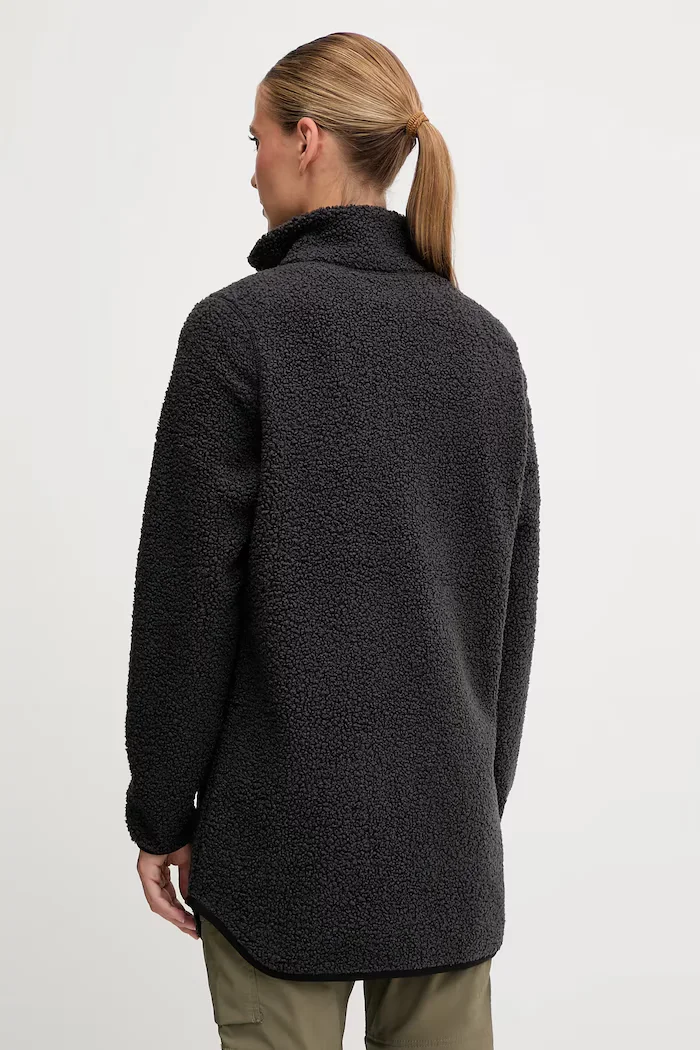 Jack Wolfskin суичър с цип дамски HIGH CURL черен A65074