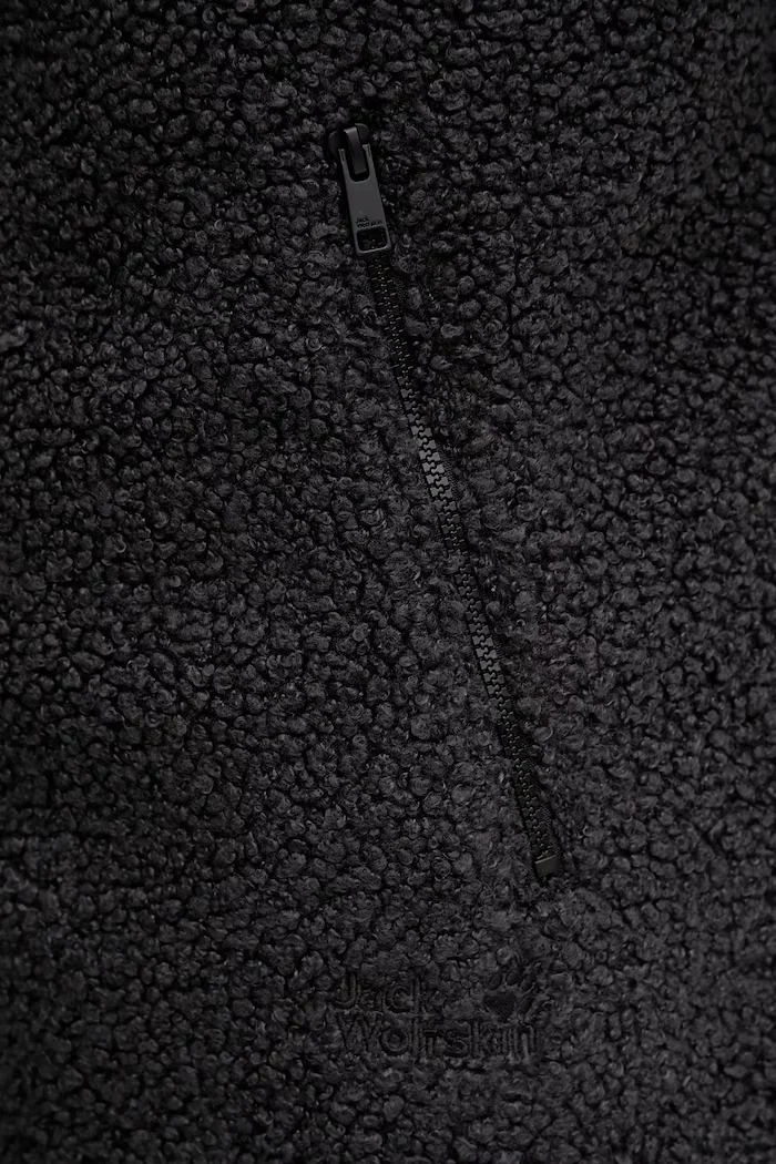 Jack Wolfskin суичър с цип дамски HIGH CURL черен A65074