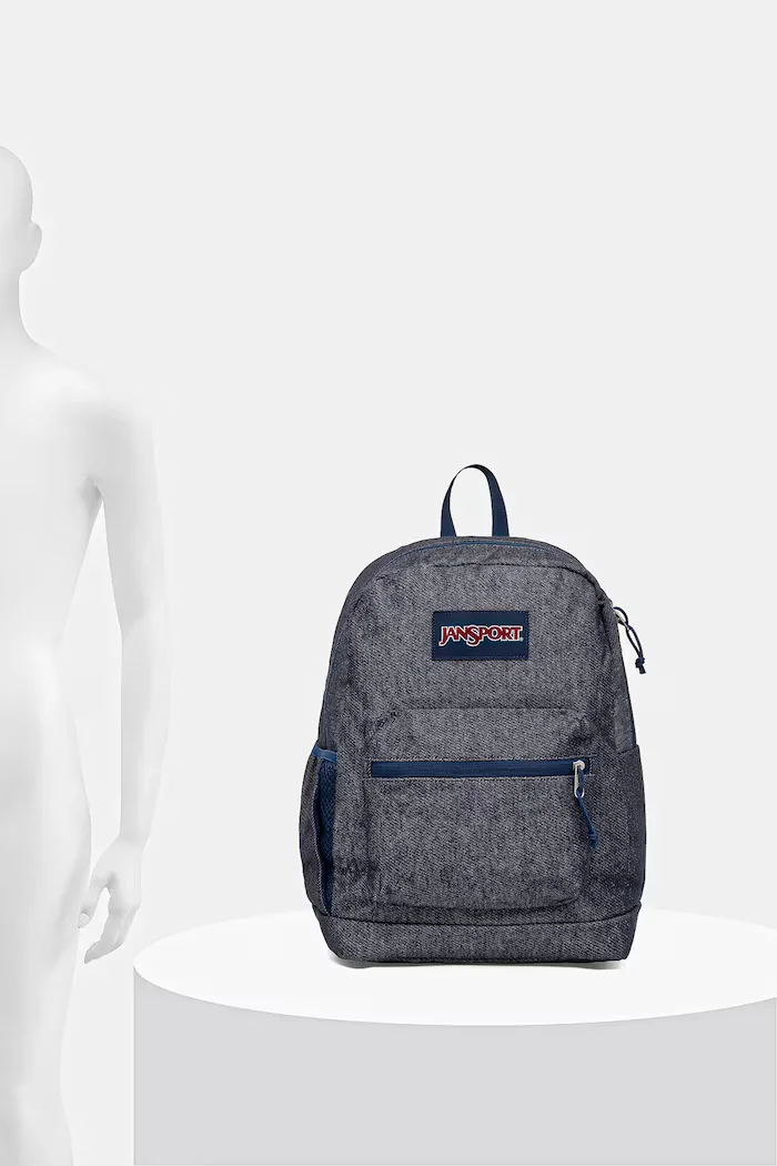 JanSport Дънкова раница в тъмносиньо голям размер EK0A5BJ61W0