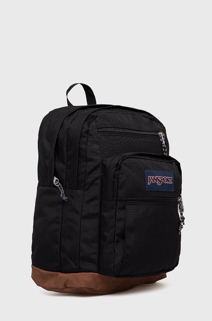 JanSport Раница в черно голям размер с апликация