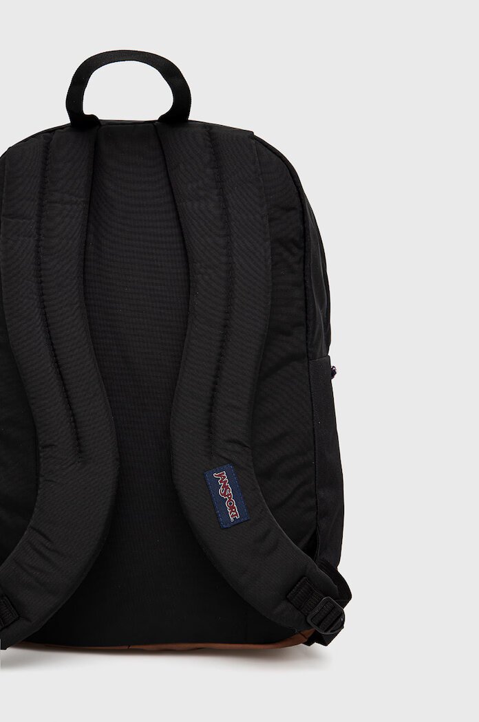 JanSport Раница в черно голям размер с апликация