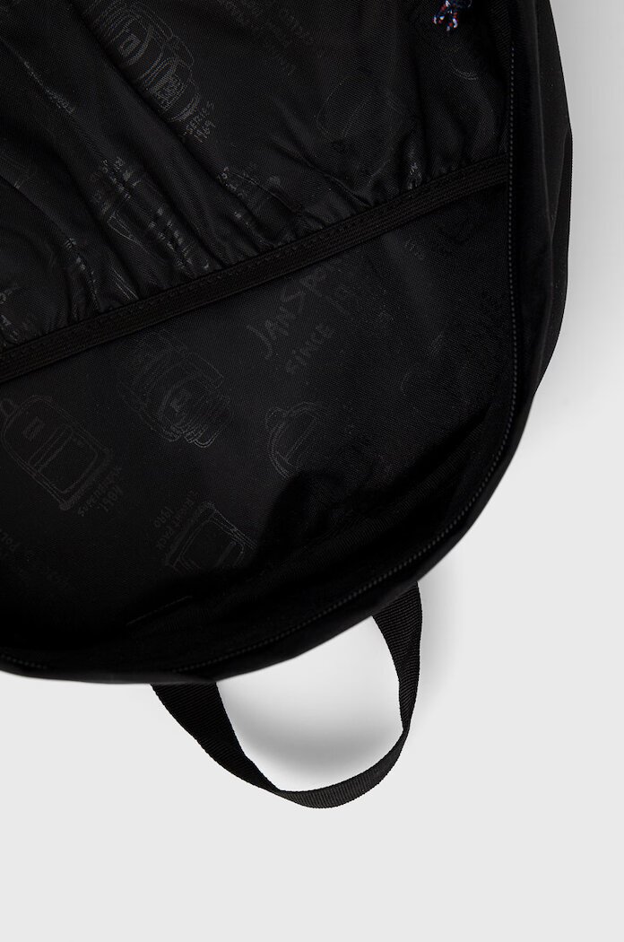 JanSport Раница в черно голям размер с апликация