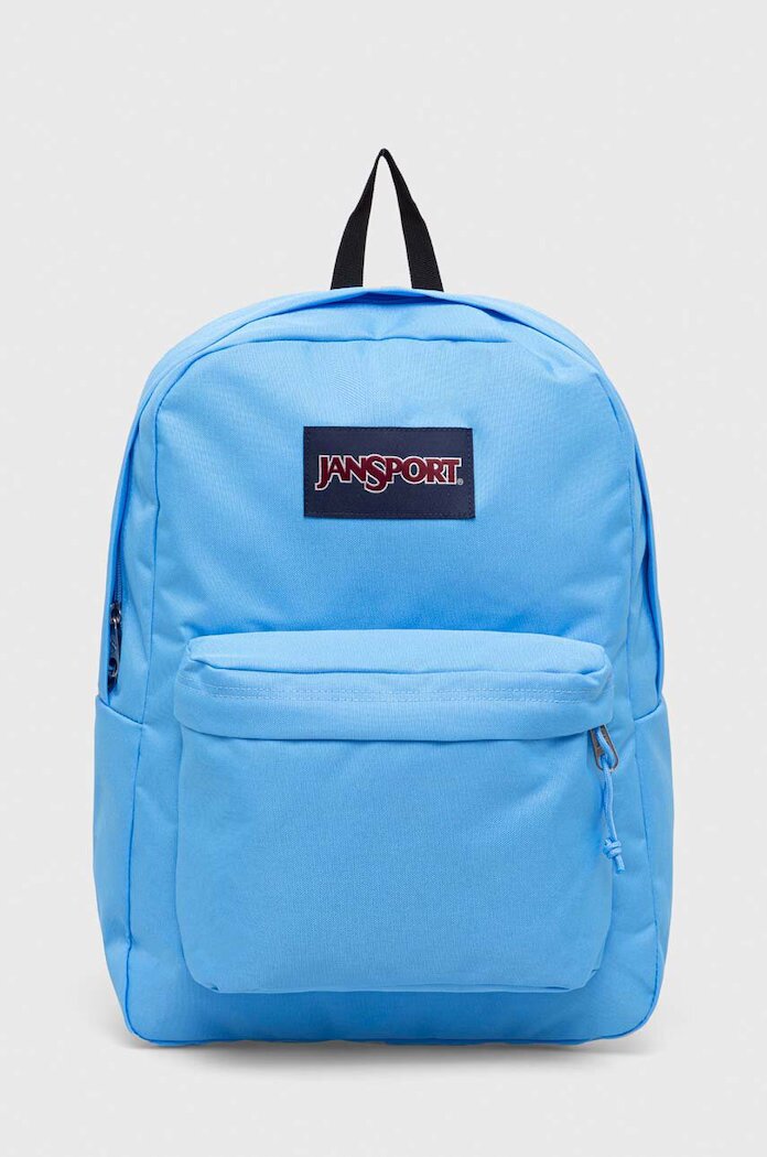 JanSport Раница в синьо голям размер с изчистен дизайн
