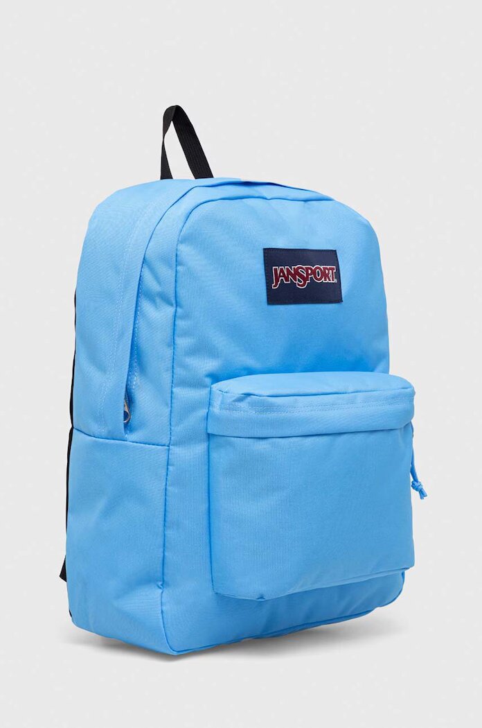 JanSport Раница в синьо голям размер с изчистен дизайн