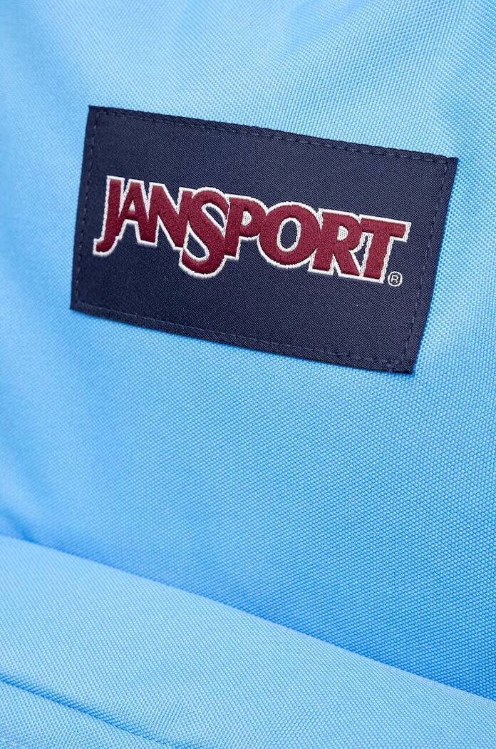 JanSport Раница в синьо голям размер с изчистен дизайн