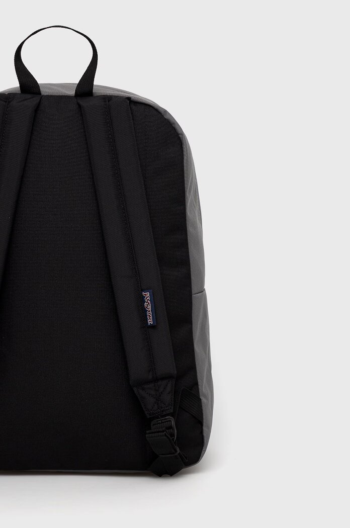 JanSport Раница в сиво голям размер с изчистен дизайн