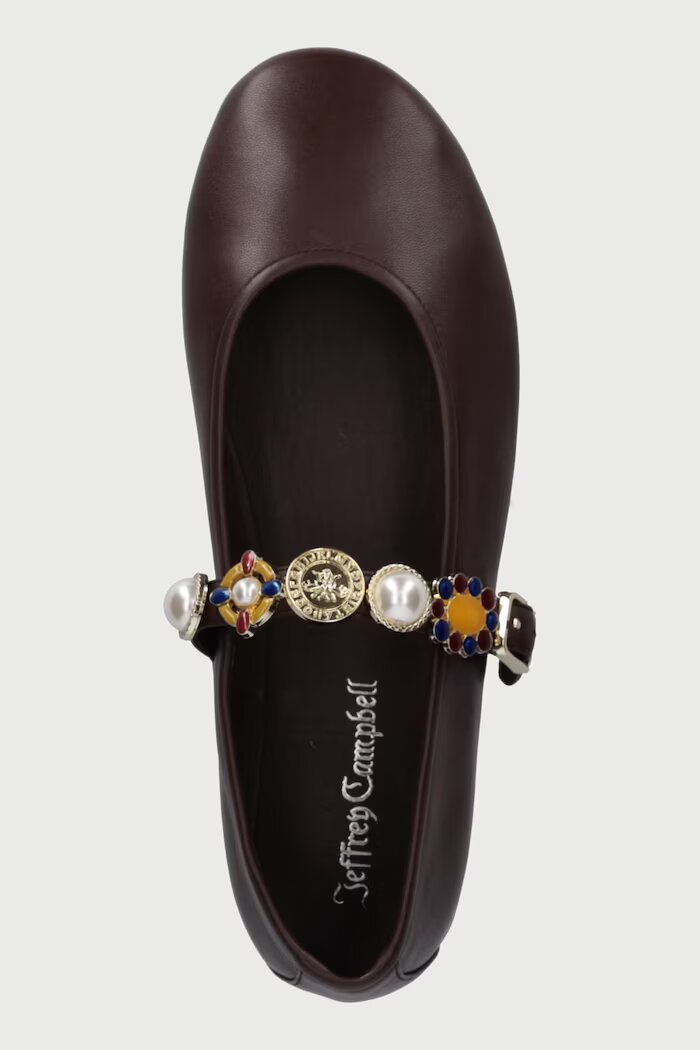 Jeffrey Campbell балеринки Amarissa кафяви JC-1667-2-7
