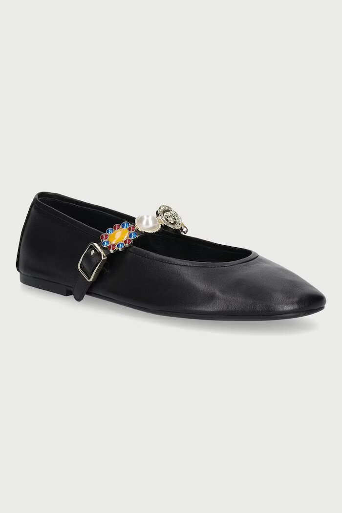 Jeffrey Campbell балеринки от кожа Amarissa черни JC-1667-2-9