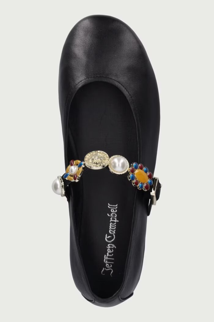 Jeffrey Campbell балеринки от кожа Amarissa черни JC-1667-2-9