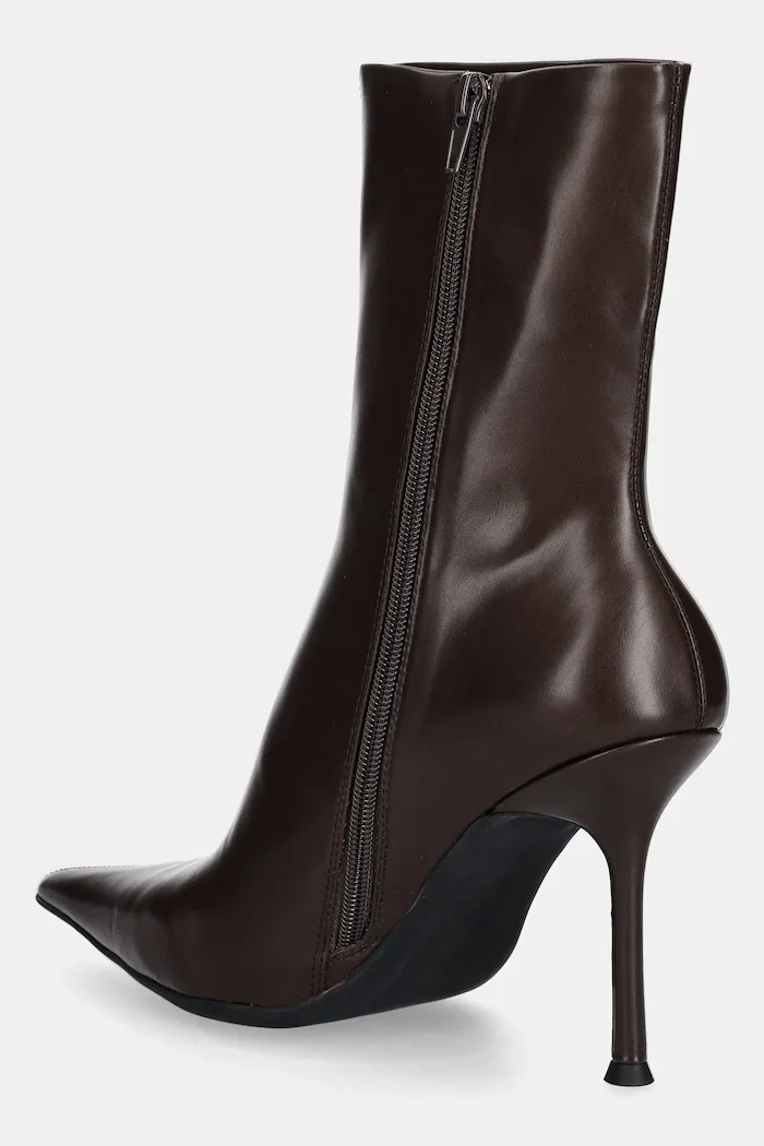 Jeffrey Campbell Боти Daring-2 в кафяво с тънък ток JC-1236-10-14