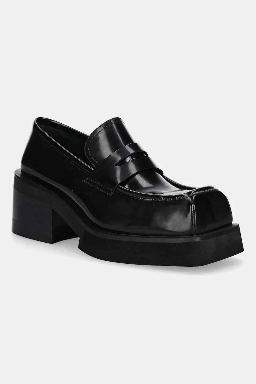 Jeffrey Campbell Кожени обувки с дебел ток CLASSICAL