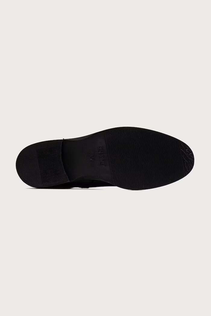 Jonak ботуши под коляното дамски от кожа FLY CUIR черни 3700286