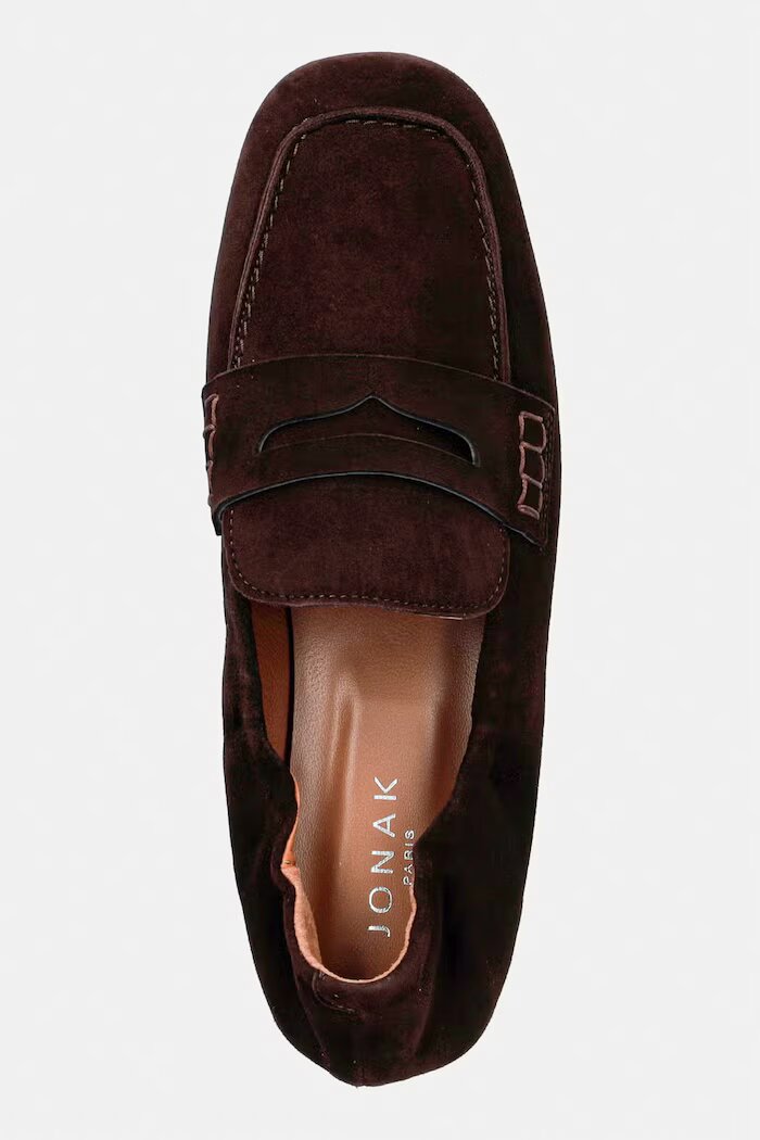 Jonak мокасини дамски велурени DOMINIQUE VELOURS Marron кафяви 3800420