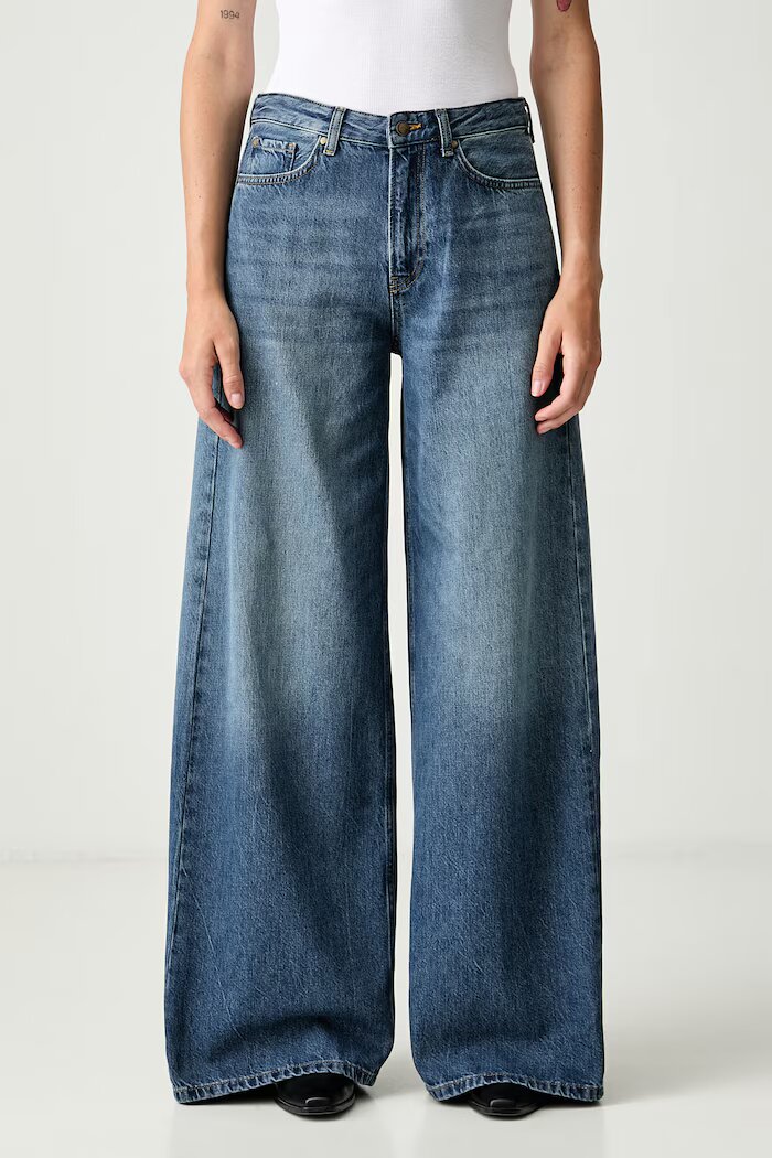 Joop! дънки wide leg дамски сини 30105323
