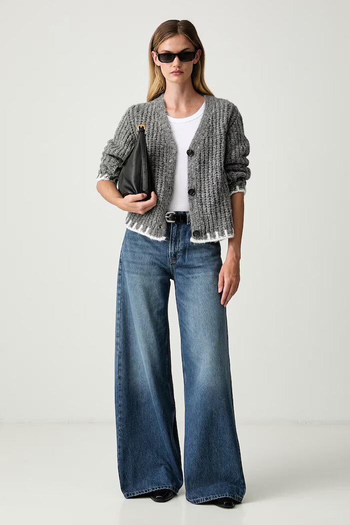 Joop! дънки wide leg дамски сини 30105323