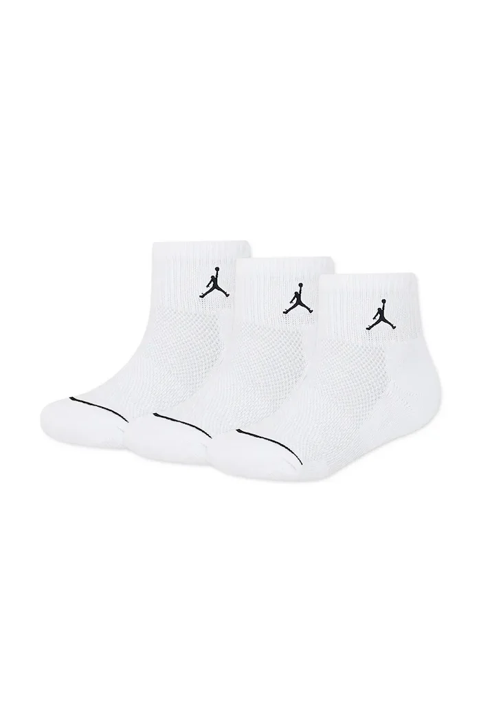 Jordan спортни чорапи за деца 3 броя бели BJ0884