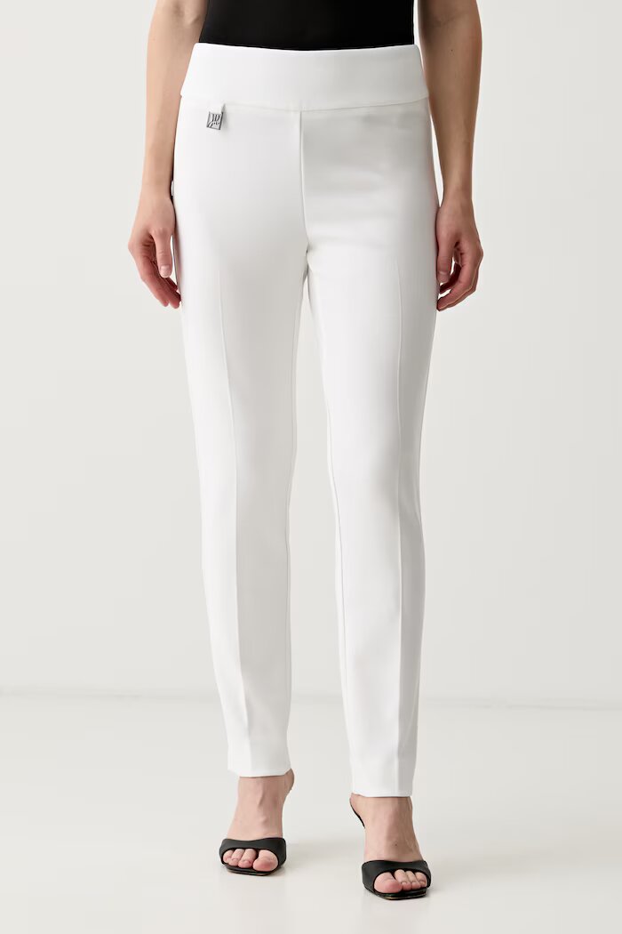 Joseph Ribkoff панталон slim fit дамски бежов с висока талия 144092CO