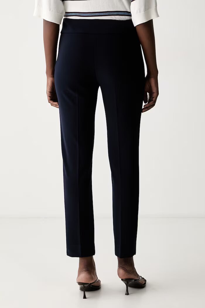 Joseph Ribkoff панталон slim fit дамски тъмносин с висока талия 144092CO