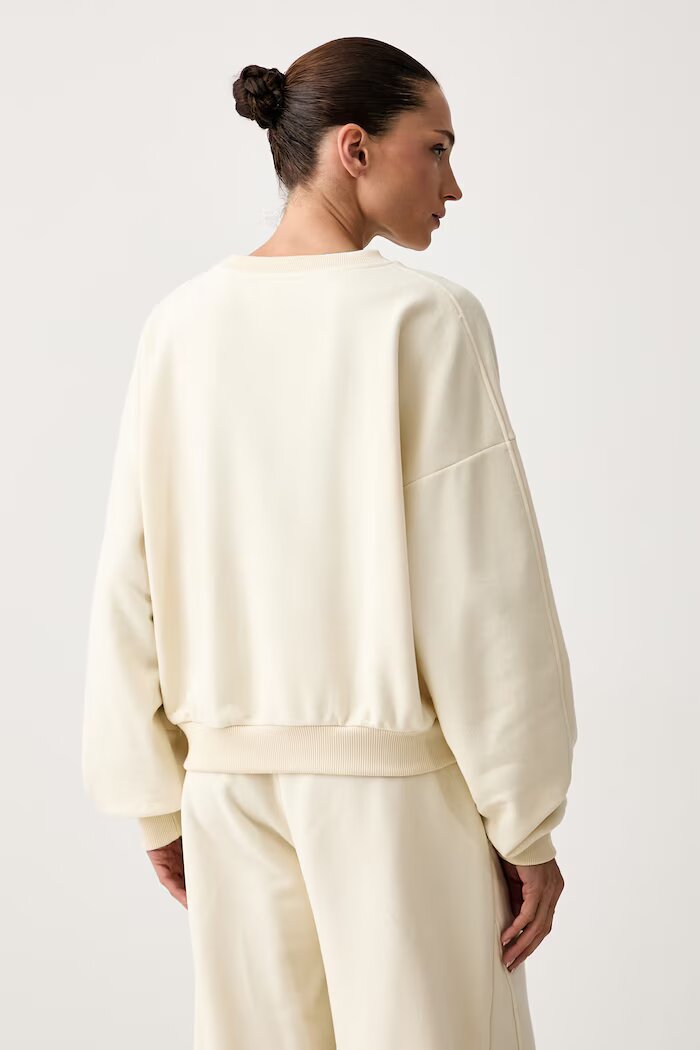 JOYINME спортен суичър дамски с памук Forme бежов Bluza.Oversize.Forme