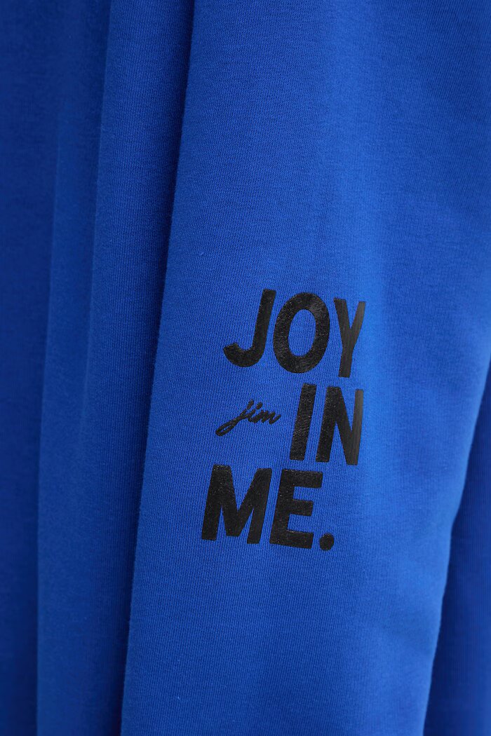 JOYINME уголемен суичър дамски от памук Rebel син bluza.soft.rebel