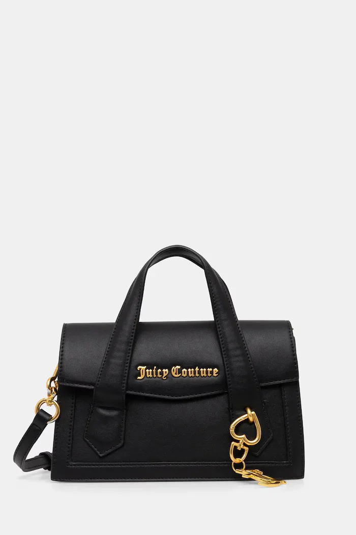 Juicy Couture чанта crossbody дамска от имитация на кожа Lily черна BEJLL8751WVP