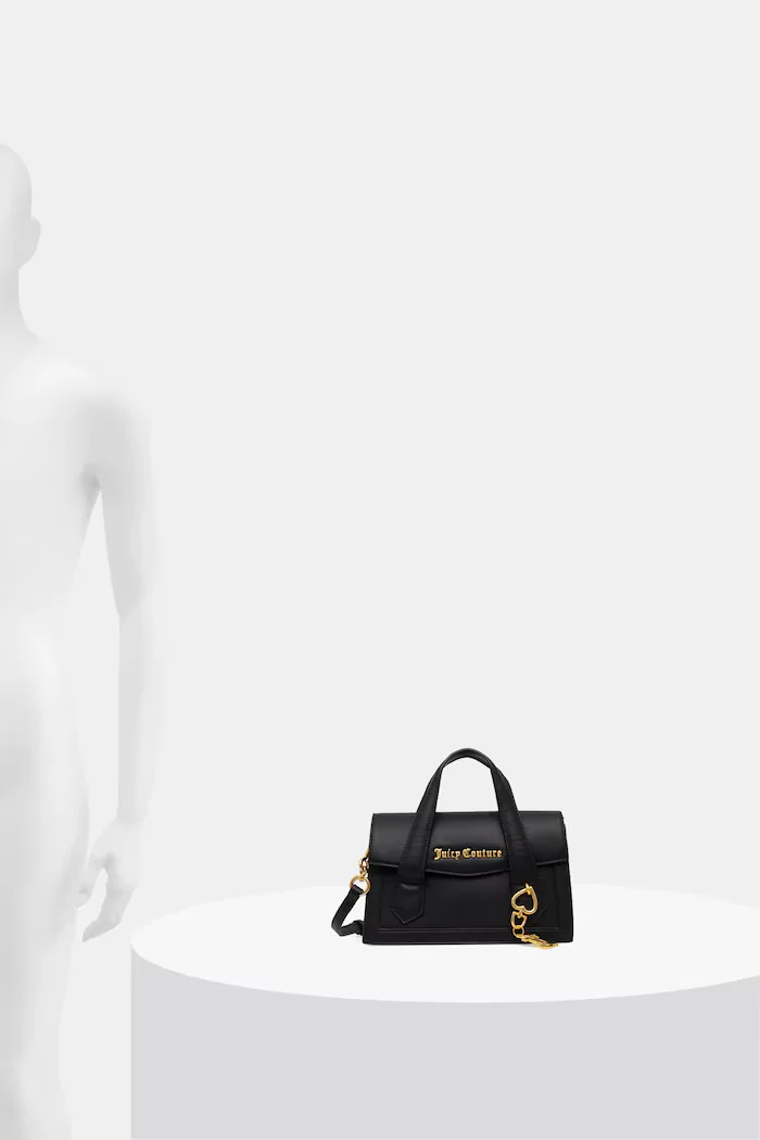 Juicy Couture чанта crossbody дамска от имитация на кожа Lily черна BEJLL8751WVP