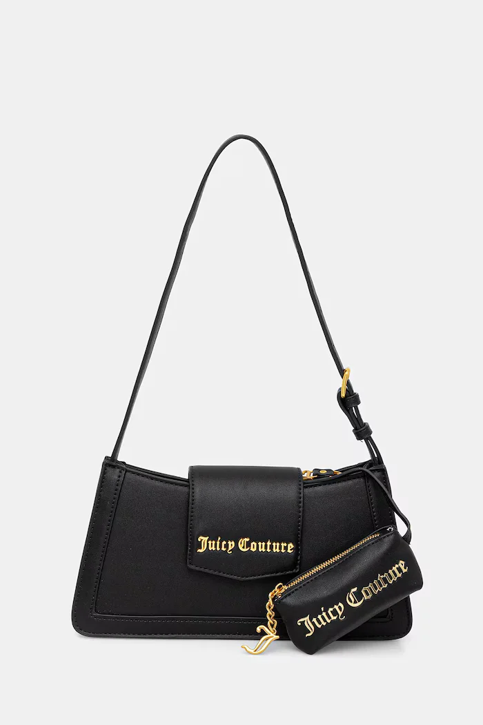 Juicy Couture чанта тип багета дамска от имитация на кожа Lily черна BIJLL8952WVP