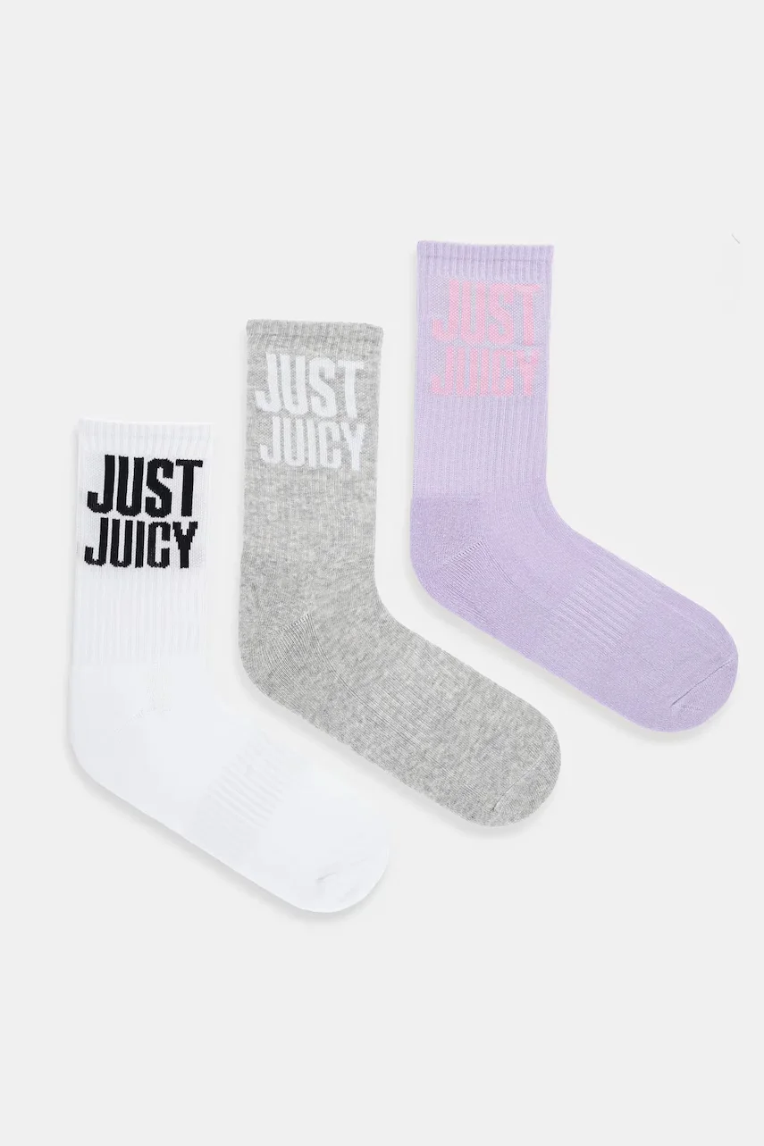 Juicy Couture Чорапи CREW SOCK 3 PACK (3 чифта)