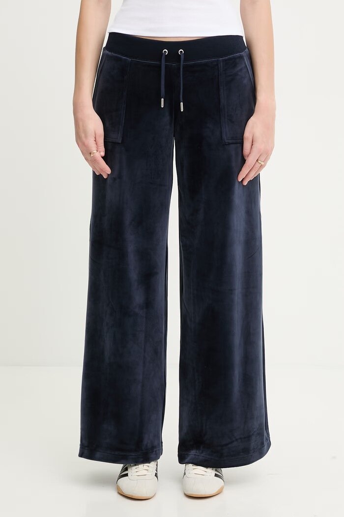 Juicy Couture дамски памучни YUKA WIDE LEG тъмносини JCBBJ225803