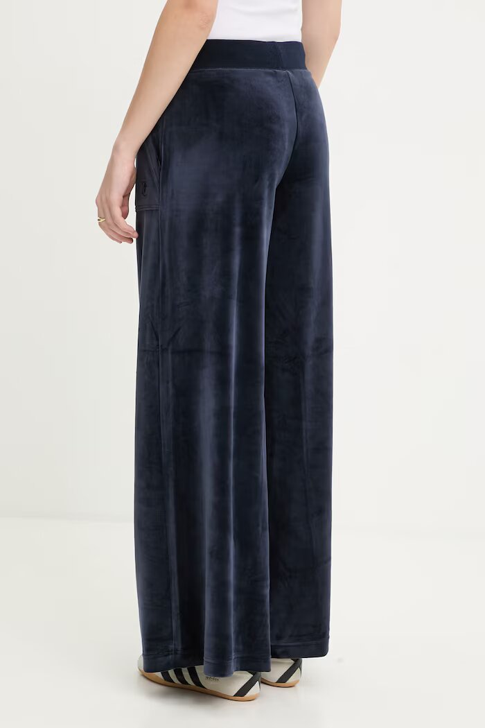 Juicy Couture дамски памучни YUKA WIDE LEG тъмносини JCBBJ225803
