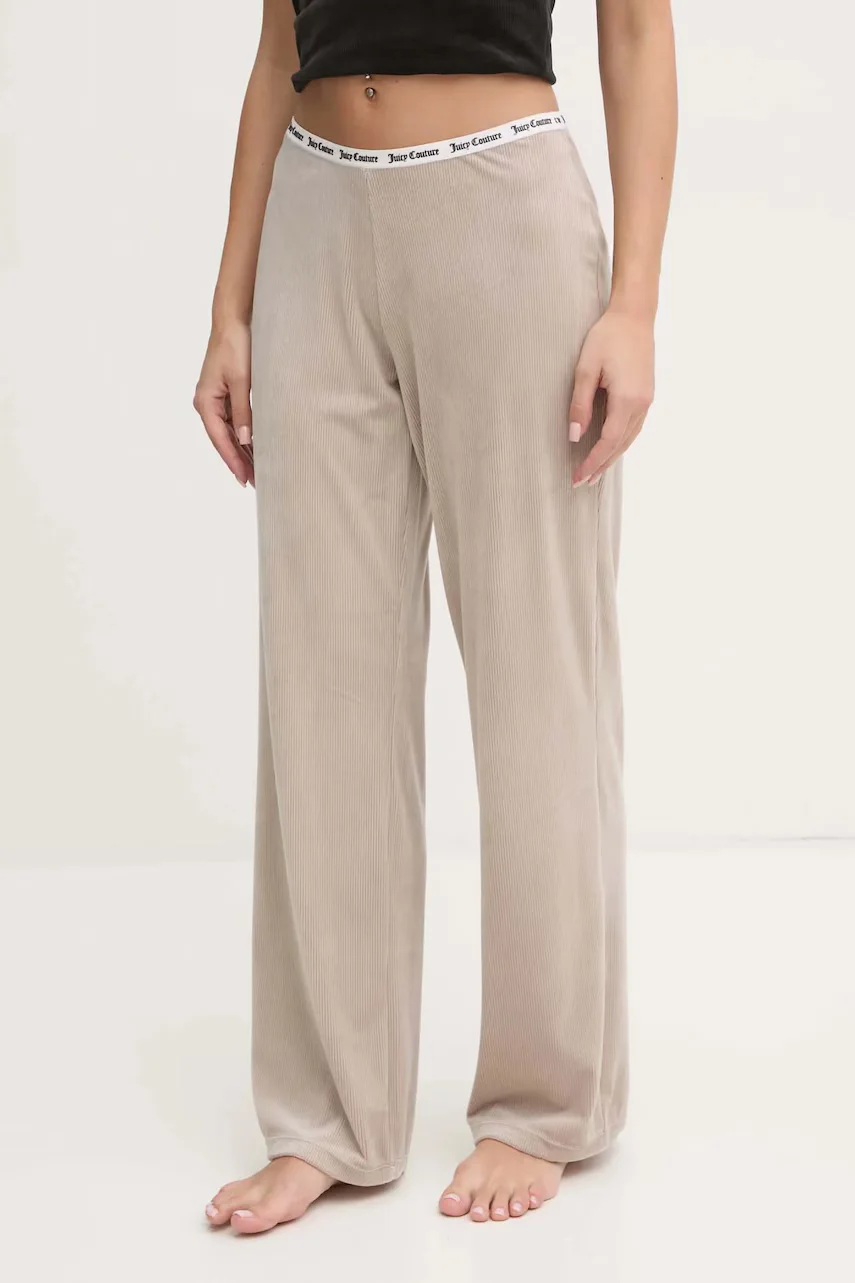 Juicy Couture Долнище на пижама VICKY RIB FLARE PANT