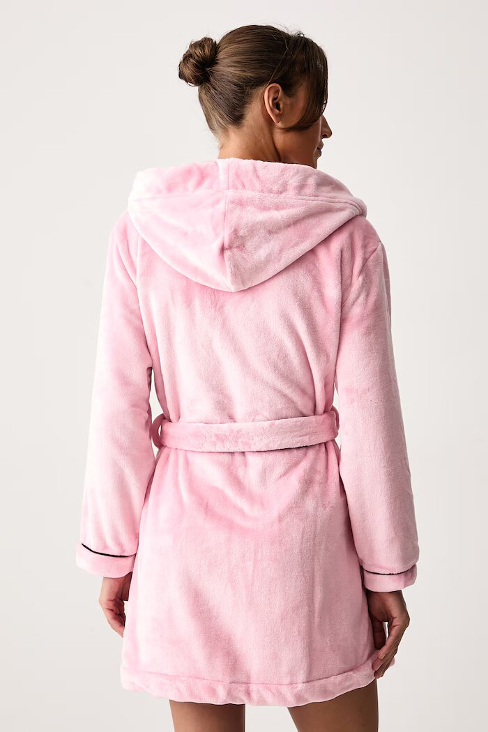 Juicy Couture халат дамски LOTTLE CREST PLUSH розов JCYRB226857
