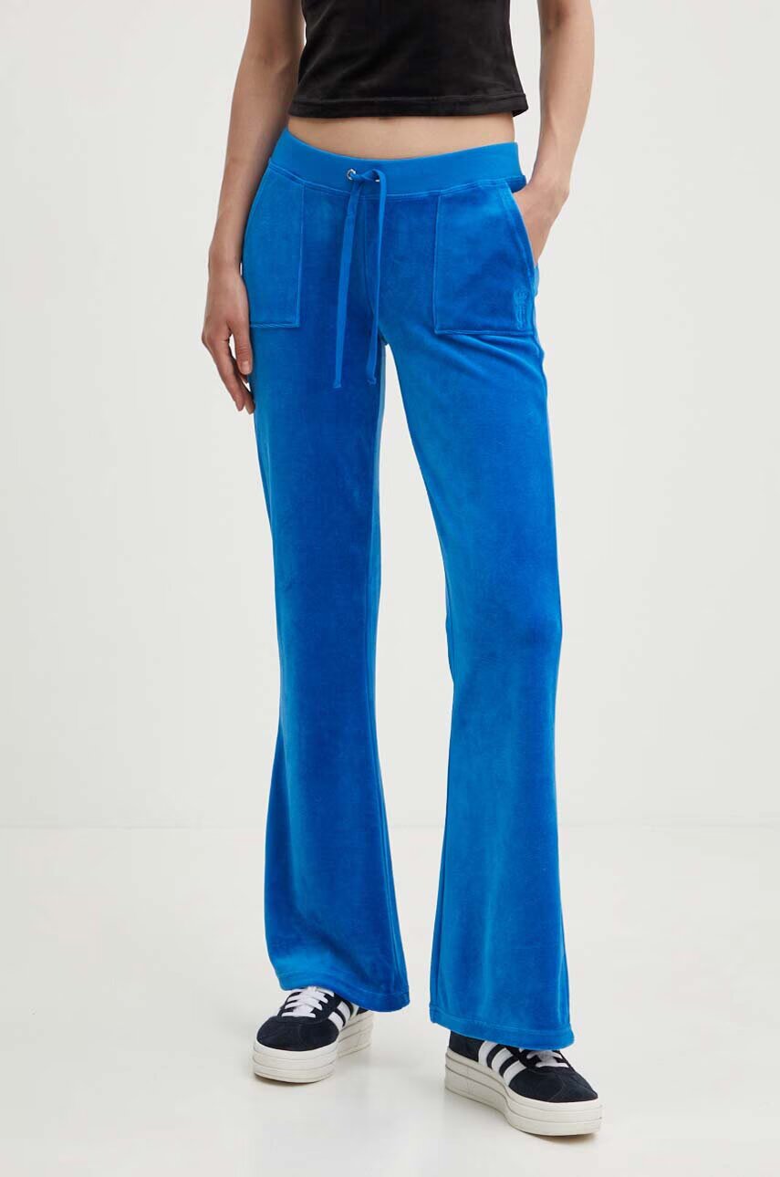 Juicy Couture Кадифен спортен панталон CAISA LOW RISE PANT