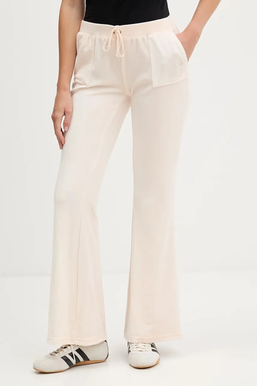Juicy Couture Кадифен спортен панталон CAISA LOW RISE PANT