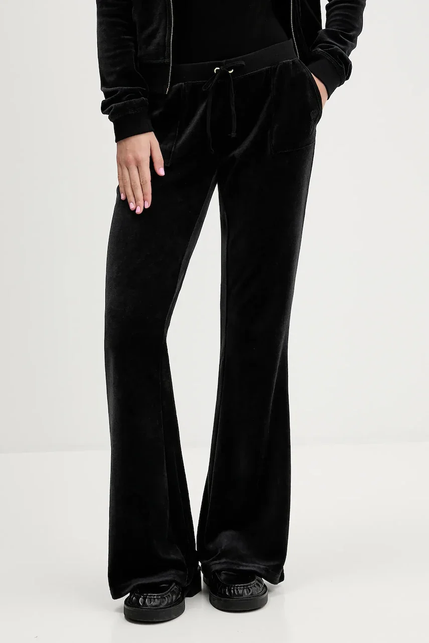 Juicy Couture Кадифен спортен панталон CAISA LOW RISE PANT