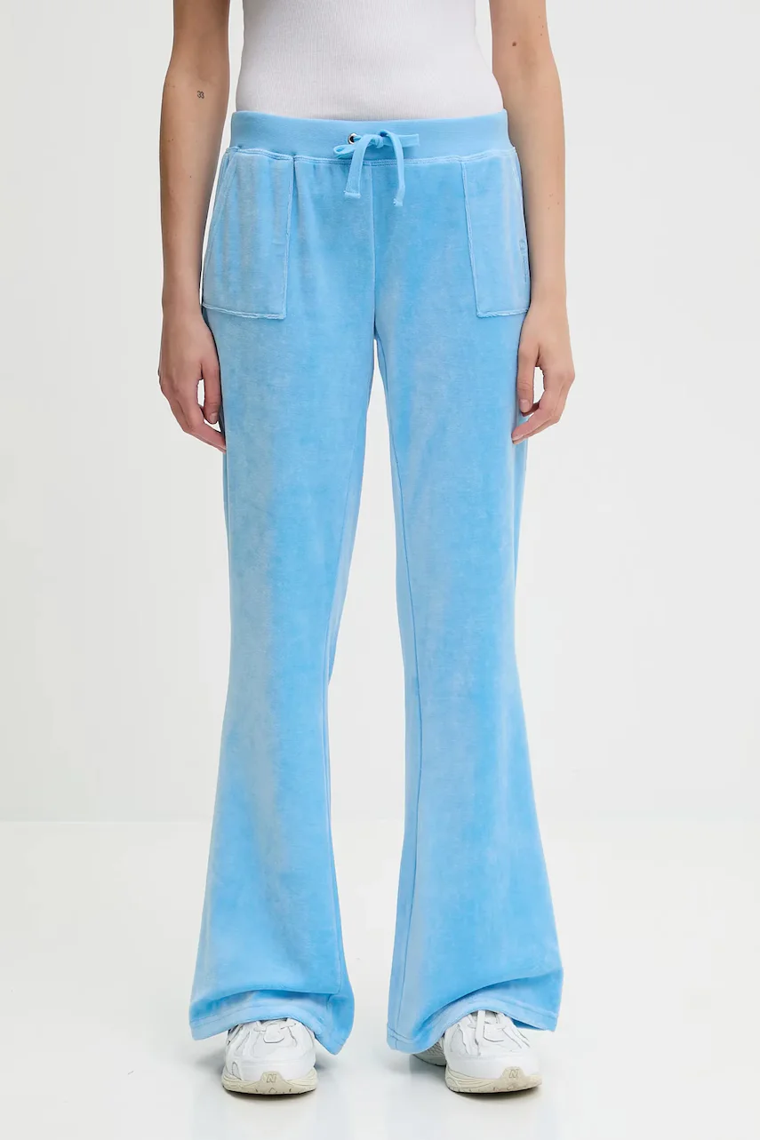 Juicy Couture Кадифен спортен панталон CAISA LOW RISE PANT