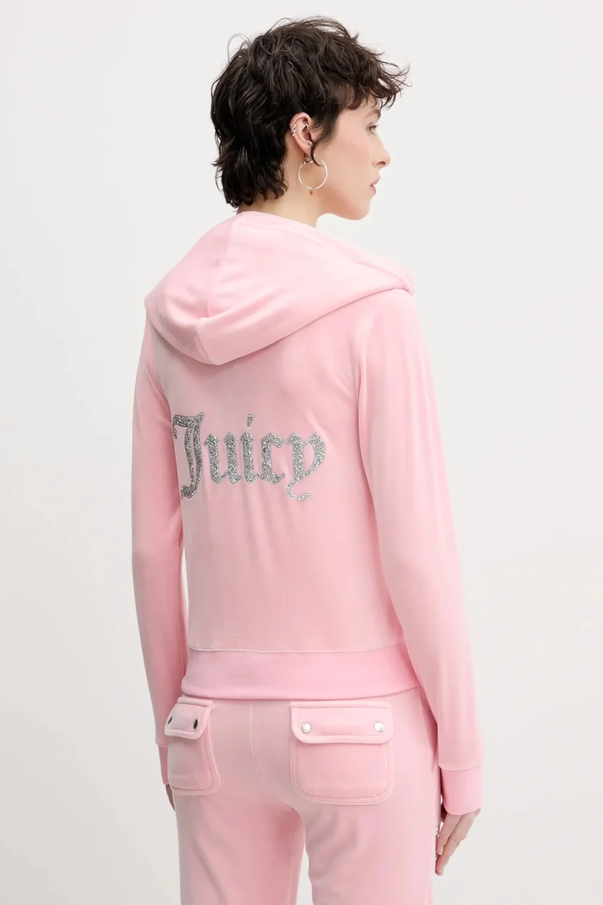 Juicy Couture Кадифен суичър ROBERTSON CAVIAR