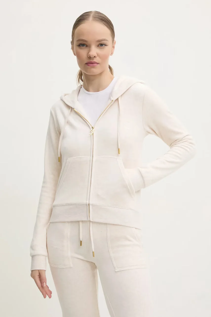 Juicy Couture Кадифен суичър ROBERTSON GOLD