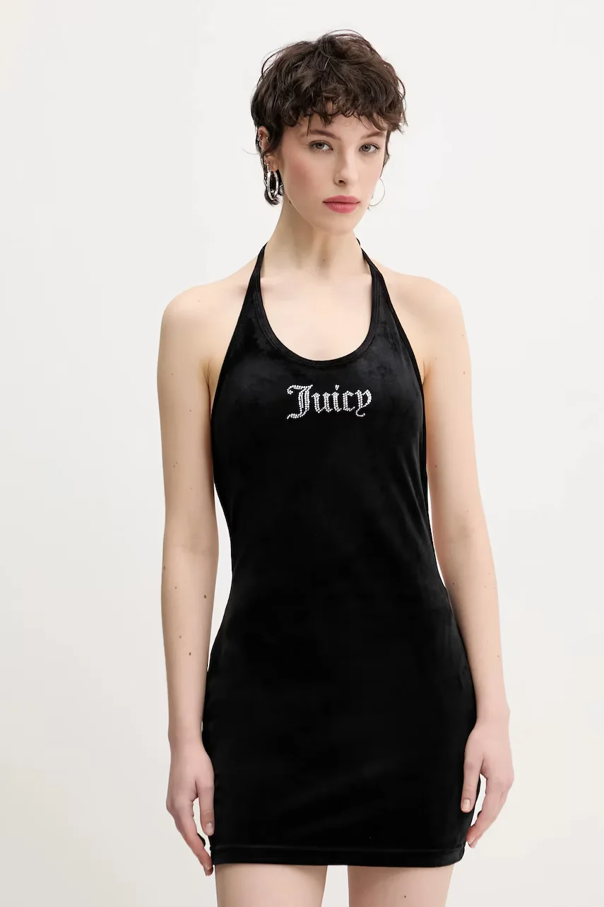 Juicy Couture Кадифена рокля HALTER