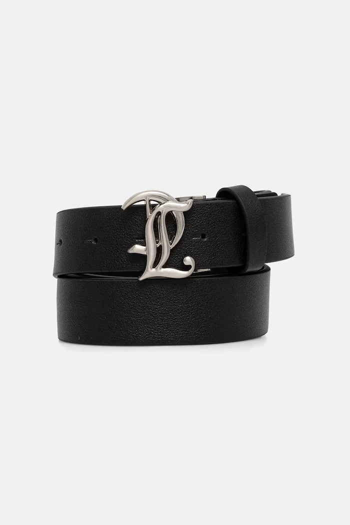 Juicy Couture Кожен колан JC в черно WIJJ98537WL7