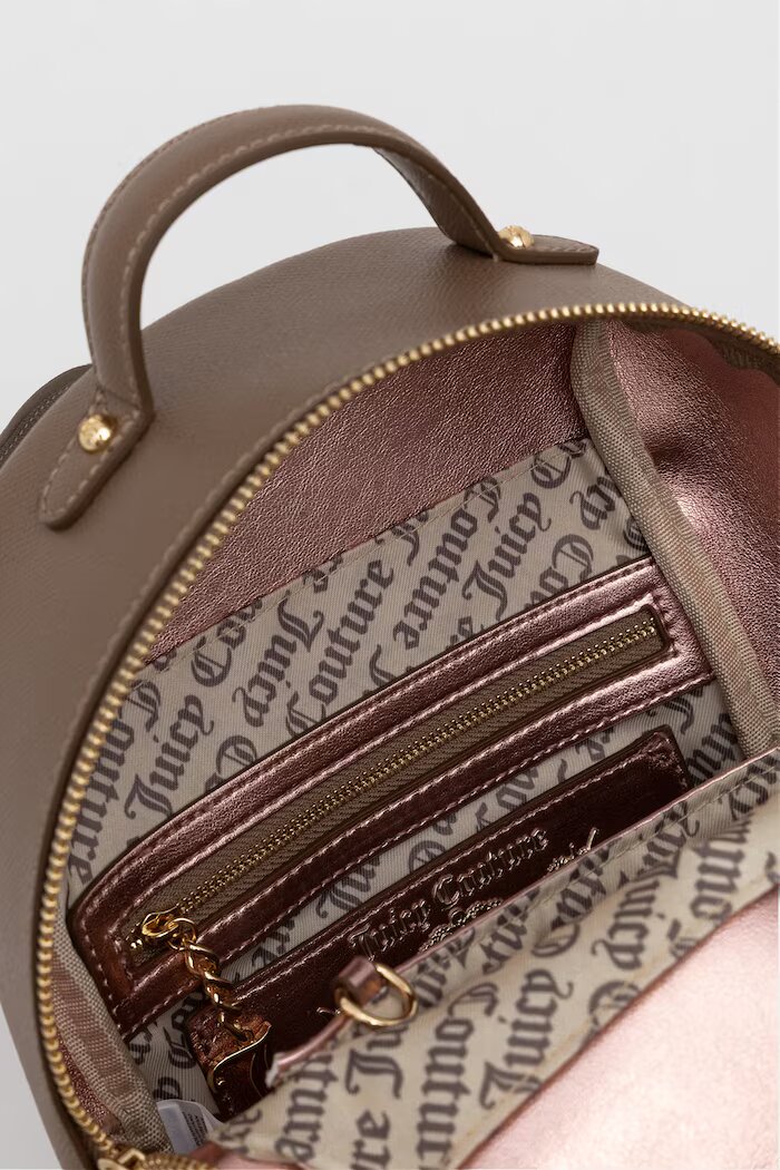 Juicy Couture раница дамска от имитация на кожа Jasmine кафява BIJJM3061WVP