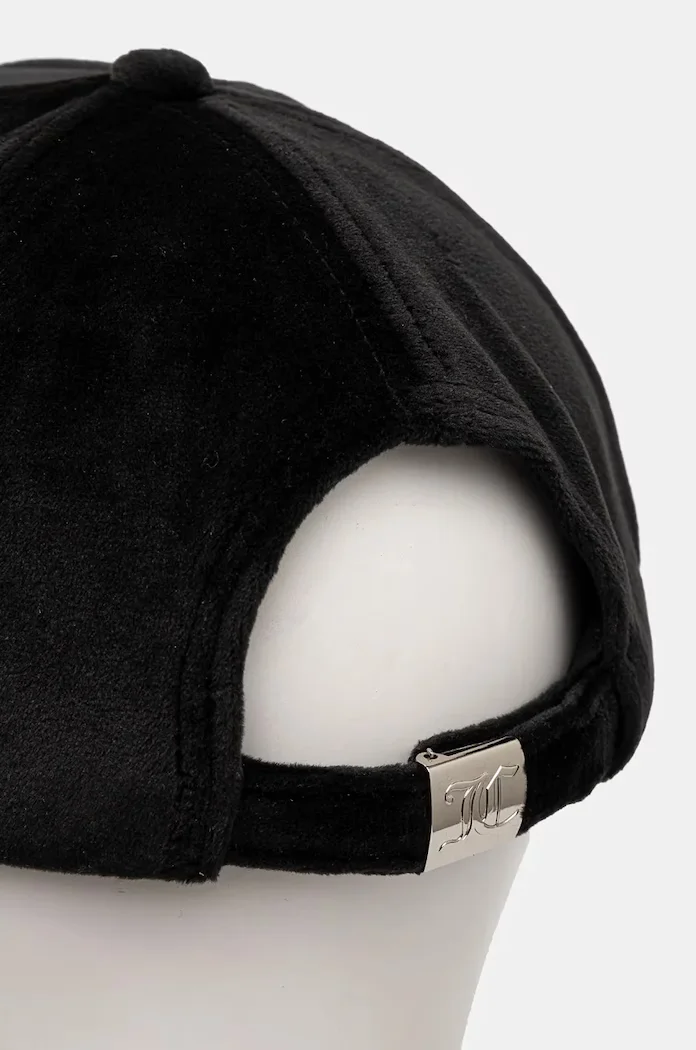 Juicy Couture Шапка с козирка VERONICA CAP в черно с апликация JCAWH224702