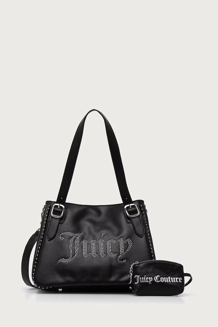 Juicy Couture шопинг чанта дамска от имитация на кожа KIMBERLY черна BIJQL99DBWVP