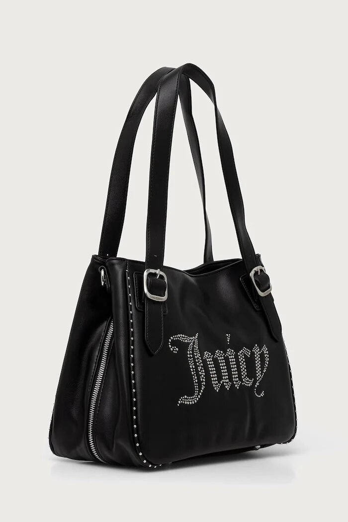 Juicy Couture шопинг чанта дамска от имитация на кожа KIMBERLY черна BIJQL99DBWVP