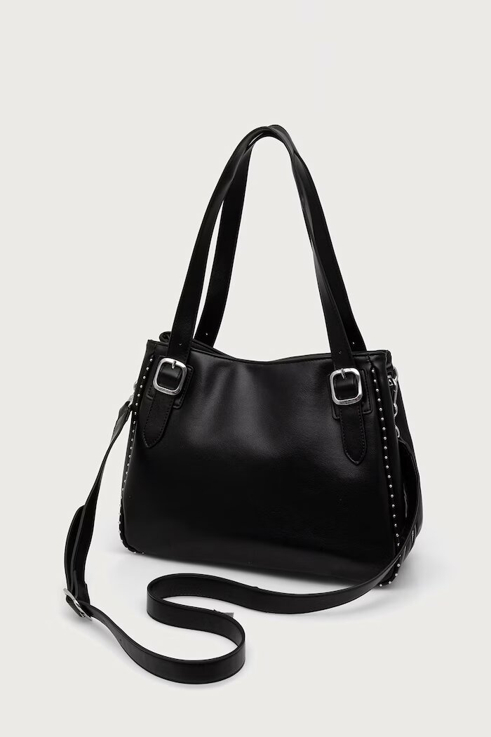 Juicy Couture шопинг чанта дамска от имитация на кожа KIMBERLY черна BIJQL99DBWVP