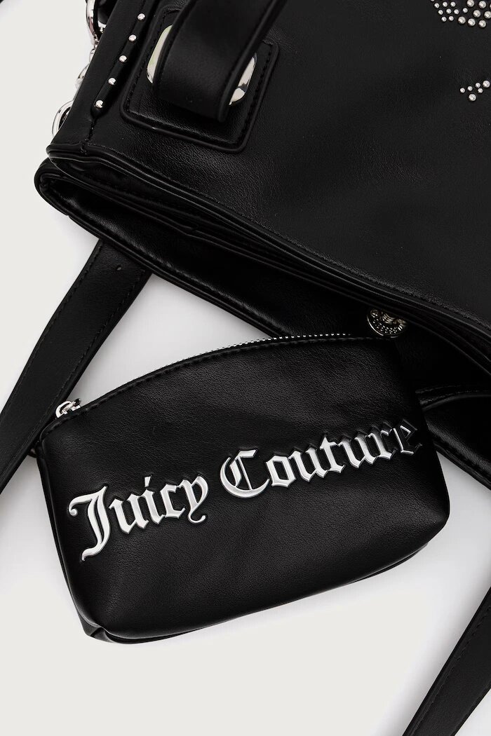 Juicy Couture шопинг чанта дамска от имитация на кожа KIMBERLY черна BIJQL99DBWVP
