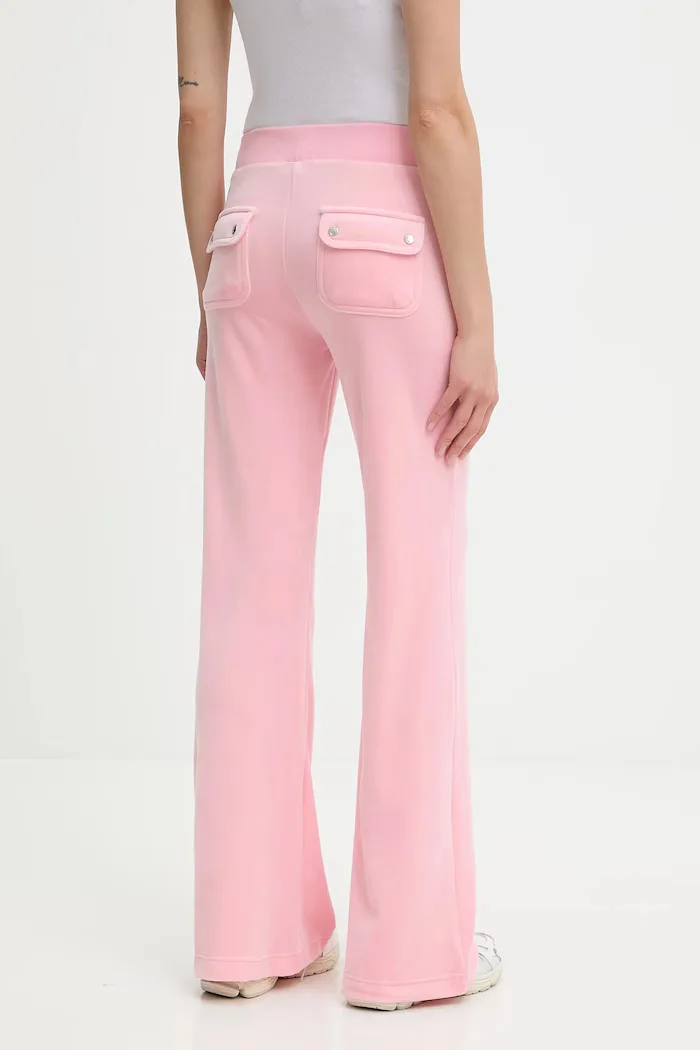 Juicy Couture спортен панталон дамски LAYLA POCKET LR розов JCSEBJ001