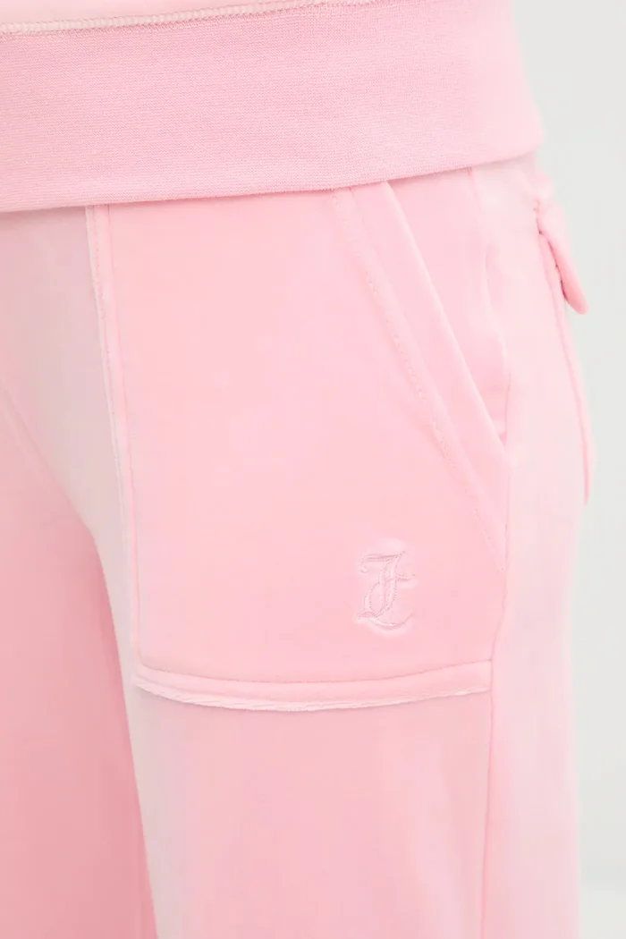 Juicy Couture спортен панталон дамски LAYLA POCKET LR розов JCSEBJ001