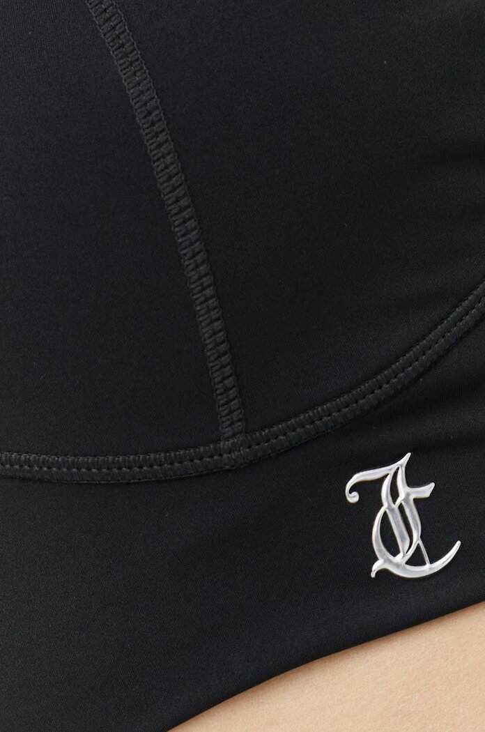 Juicy Couture Спортен сутиен Lazlo в черно с изчистен дизайн