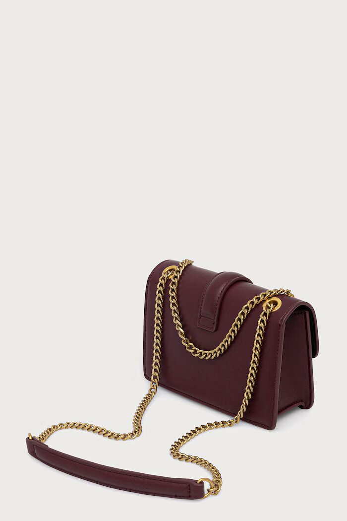 JUST CAVALLI чанта crossbody дамска от имитация на кожа бордо 81RA4BA3 ZSA89